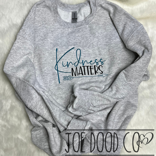 Kindness Matters Embroidered Crewneck
